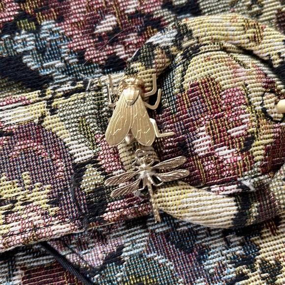 ZARA | Petite tapestry shoulder bag - Picture 6 of 14